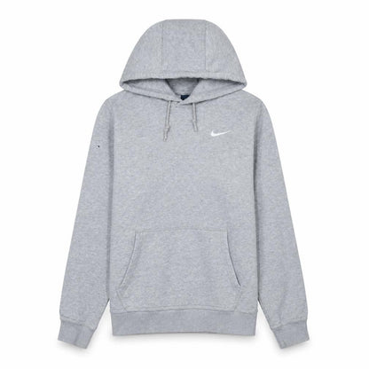 Nike Men's Grey Pullover Hoodie S Regular Fit Fleece Sweatshirt