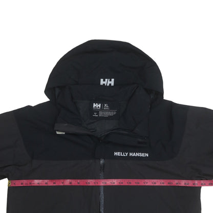 Helly Hansen Men's Black XL Waterproof Hooded Outdoor Jacket