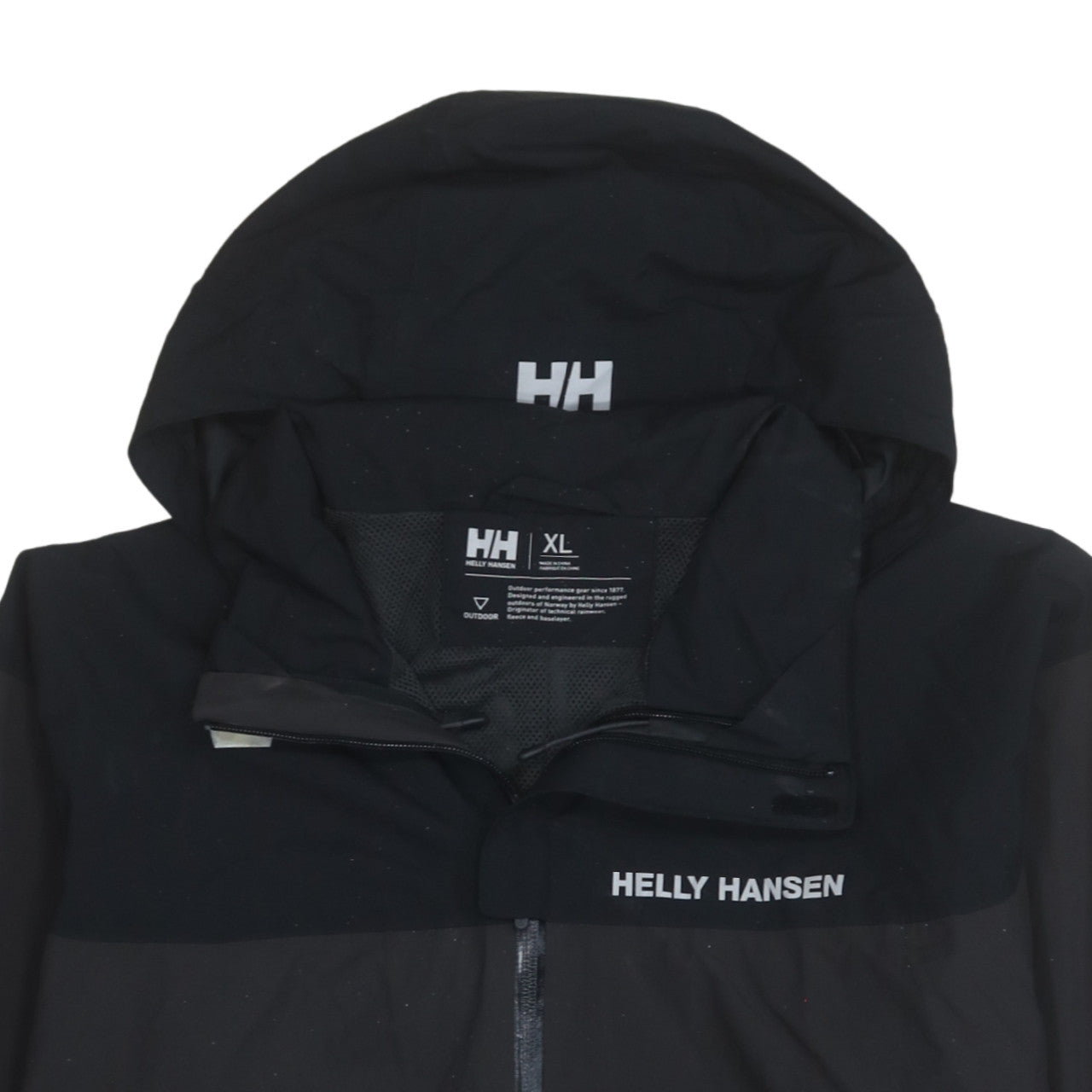 Helly Hansen Men's Black XL Waterproof Hooded Outdoor Jacket