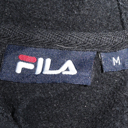 Fila Women's Black Pullover Hoodie Medium Logo Sweatshirt