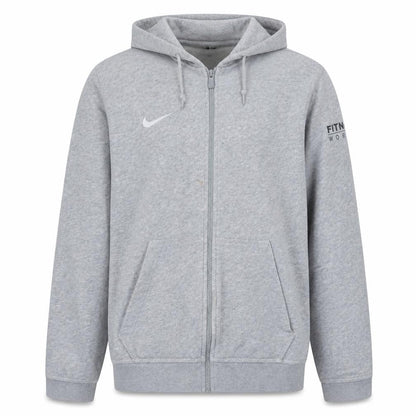 Nike Men's Grey Full Zip Hoodie M Sports Fleece Sweatshirt