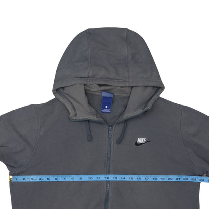 Nike Men's Grey Full Zip Hoodie L Regular Fit Sportswear