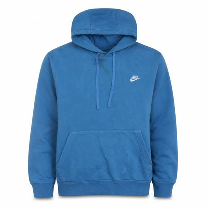Nike Men's Blue Pullover Hoodie XL Regular Fit Cotton Fleece