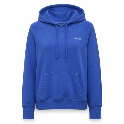 Reebok Women's Blue Pullover Hoodie Size S Relaxed Fit Sweatshirt