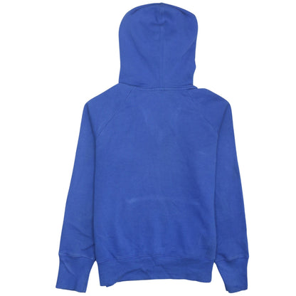 Reebok Women's Blue Pullover Hoodie Size S Relaxed Fit Sweatshirt