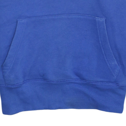 Reebok Women's Blue Pullover Hoodie Size S Relaxed Fit Sweatshirt