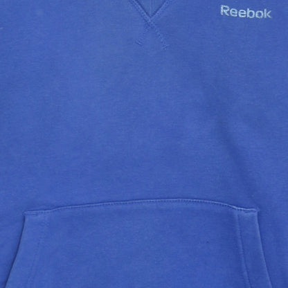 Reebok Women's Blue Pullover Hoodie Size S Relaxed Fit Sweatshirt