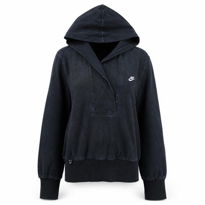 Nike Womens Black Pullover Hoodie Small Hooded Sweatshirt