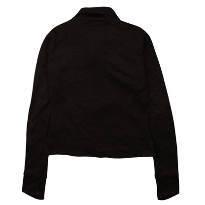 Puma Women Black Size 8 Track Jacket Full Zip Lightweight