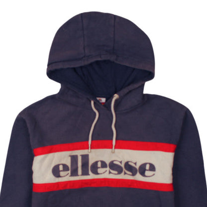 Ellesse Mens Navy Pullover Hoodie M Logo Graphic Hooded Sweatshirt