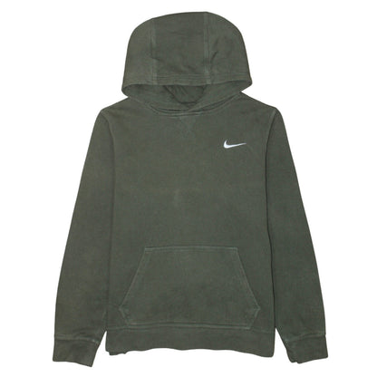 Nike Boys Green Pullover Hoodie XL 13-15 Years Fleece Logo Sweatshirt