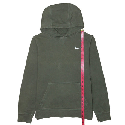 Nike Boys Green Pullover Hoodie XL 13-15 Years Fleece Logo Sweatshirt