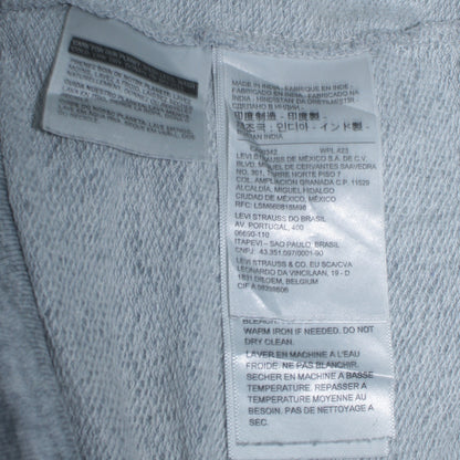 Levi's Men's Grey Pullover Hoodie XS Logo Graphic Fleece Sweatshirt