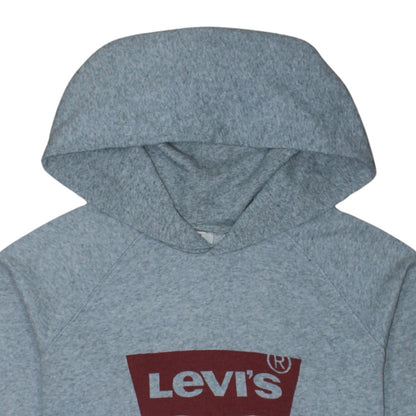 Levi's Men's Grey Pullover Hoodie XS Logo Graphic Fleece Sweatshirt