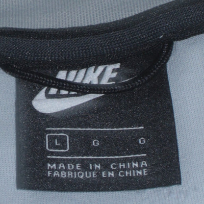 Nike Men's Grey Full Zip Hoodie L Regular Fit Sportswear