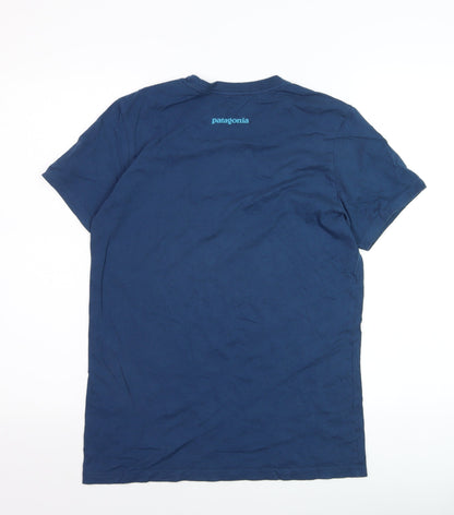 Patagonia Men’s Blue Organic Cotton Graphic T-Shirt L