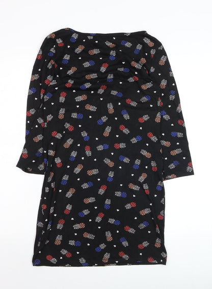 By Henry Holland Womens Black Floral Shift Dress Size 12