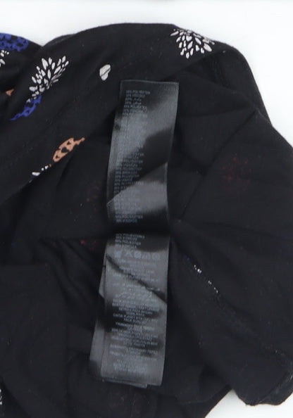 By Henry Holland Womens Black Floral Shift Dress Size 12