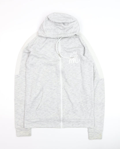 Kings Will Dream Men's Grey Full Zip Hoodie Size S Lightweight Cotton Blend