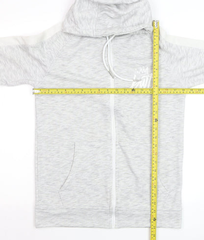 Kings Will Dream Men's Grey Full Zip Hoodie Size S Lightweight Cotton Blend
