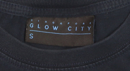 Glow City Boys Black Singapore Night Racing Graphic T-Shirt Size S