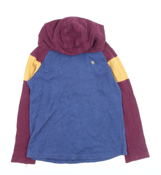 FatFace Boys Multicoloured Pullover Hoodie 12-13 Years Cotton Hoodie