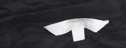 Red Herring Women's Black Size 8 Knee Length Pencil Skirt