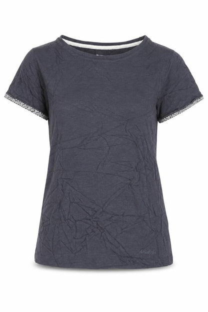 Weird Fish Womens Blue Size 8 Cotton Short Sleeve T-Shirt
