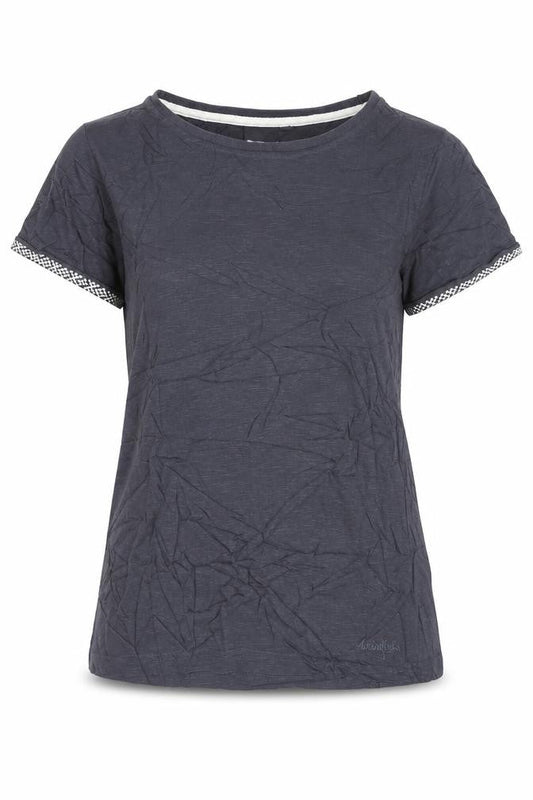 Weird Fish Womens Blue Size 8 Cotton Short Sleeve T-Shirt