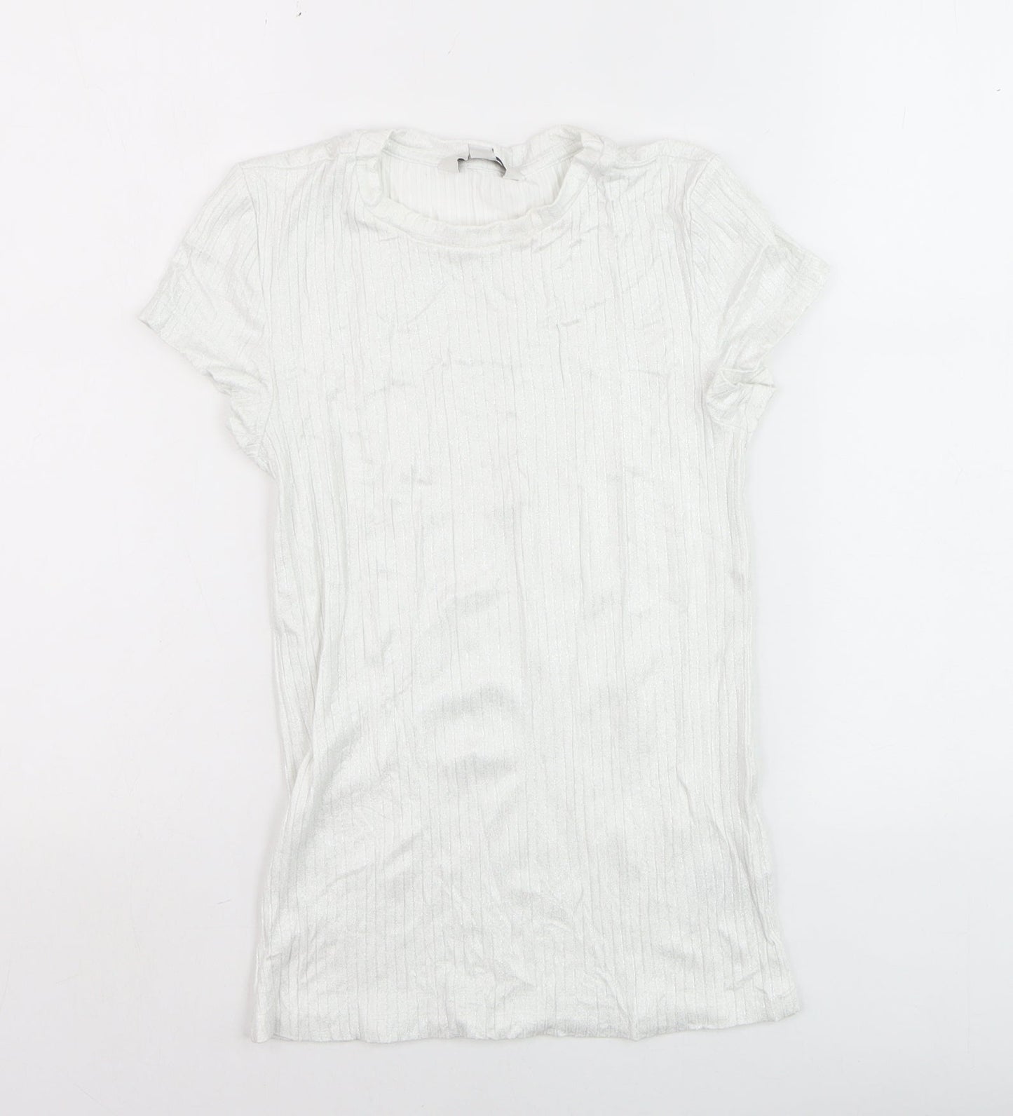 Marks and Spencer Womens White Short Sleeve Basic T-Shirt Size 10