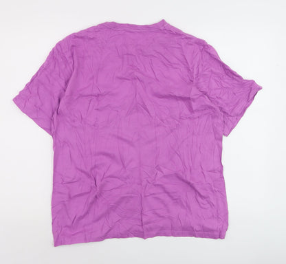 Levi's Men's Purple Relaxed Fit Cotton Crew Neck T-Shirt M