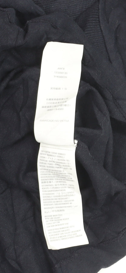 Abercrombie & Fitch Men’s Blue Cotton Crew Neck Pullover Jumper M