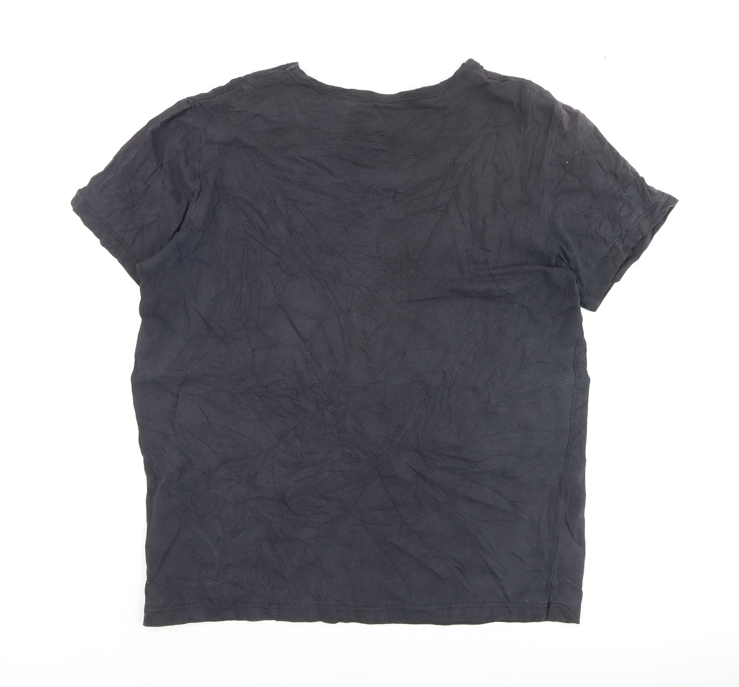 Lyle & Scott Men's Black XL Cotton Elastane Crew Neck T-Shirt
