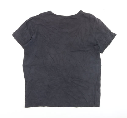Lyle & Scott Men's Black XL Cotton Elastane Crew Neck T-Shirt