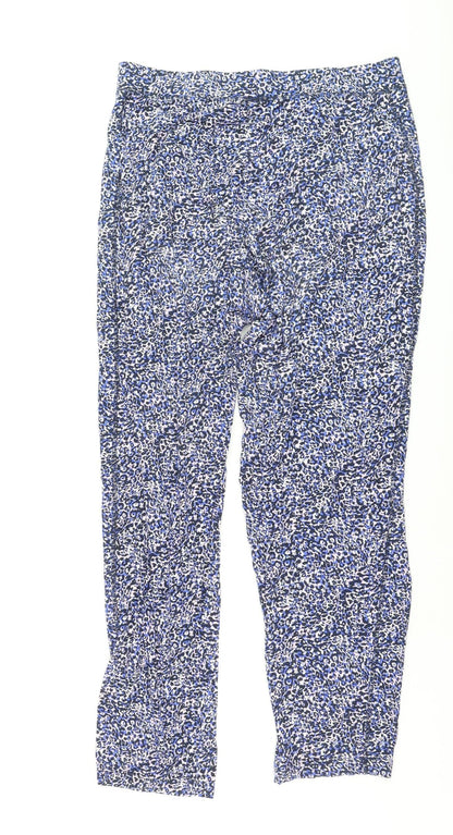 Marks and Spencer Women's Blue Animal Print Viscose Leggings Size 14