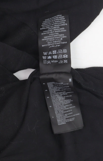 G-Star RAW Men's Black Slim Fit Cotton Crew Neck T-Shirt Size S