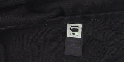 G-Star RAW Men's Black Slim Fit Cotton Crew Neck T-Shirt Size S