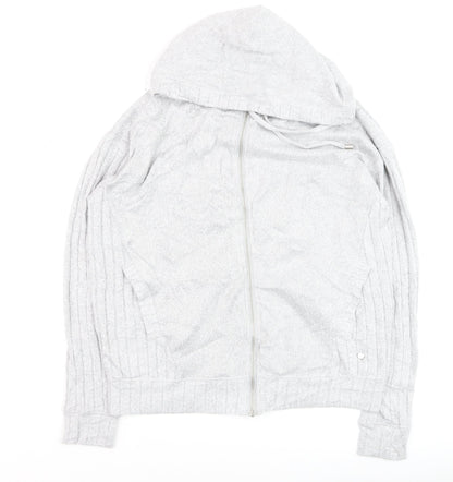 Next Women’s Grey Full Zip Hooded Sweatshirt Size 10