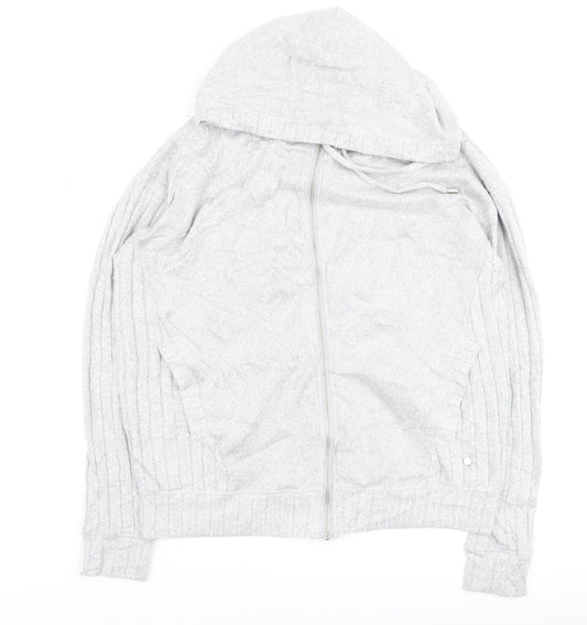 Next Women’s Grey Full Zip Hooded Sweatshirt Size 10