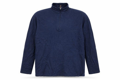 JACHS New York Men's Navy Long Sleeve 1/2 Zip Casual Top Size L