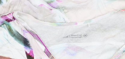 Next Women’s Multicoloured V-Neck Cotton T-Shirt Size 18