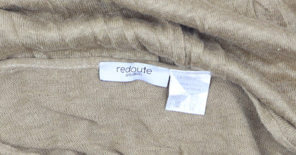 La Redoute Women’s Beige Linen Long Sleeve Basic Top UK 8/10