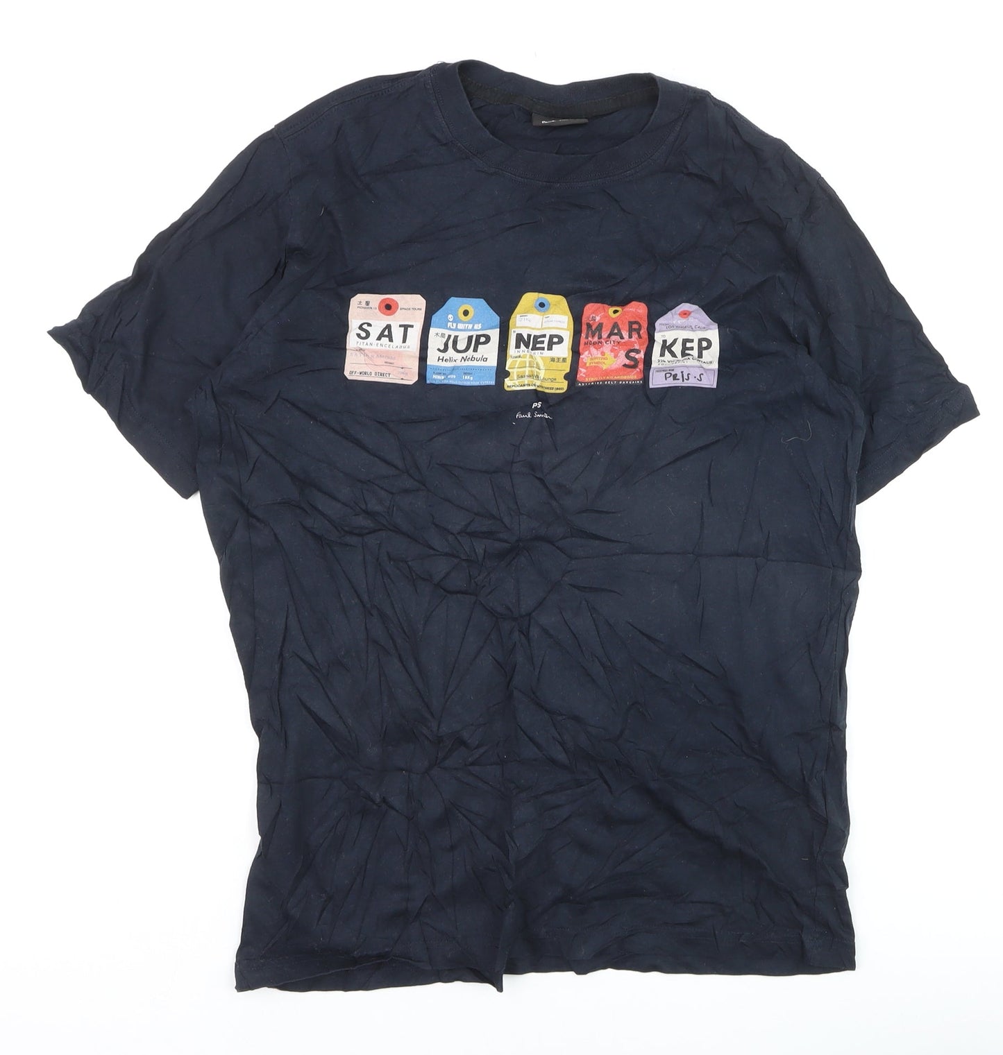 Paul Smith PS Men's Navy Graphic Print Organic Cotton T-Shirt M