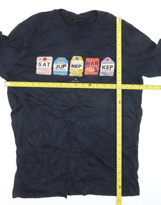 Paul Smith PS Men's Navy Graphic Print Organic Cotton T-Shirt M