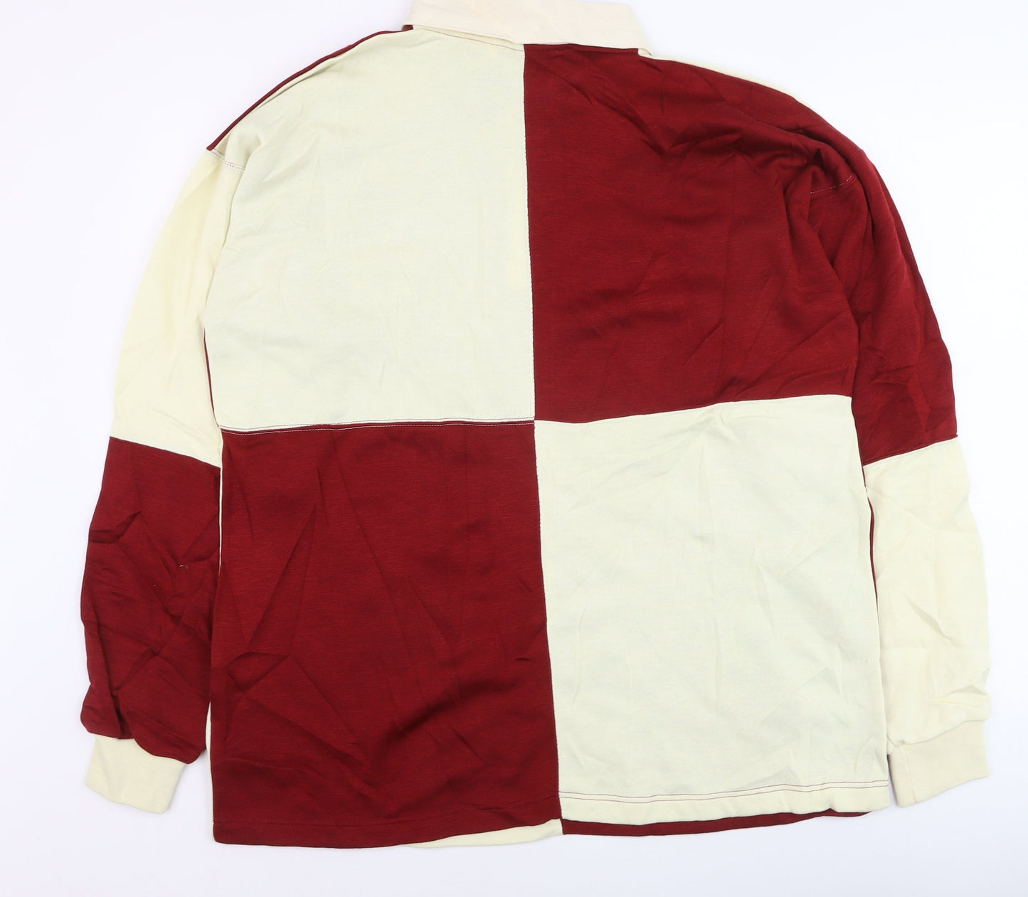 The Hird Collection Men's Multicoloured XL Long Sleeve Rugby Polo