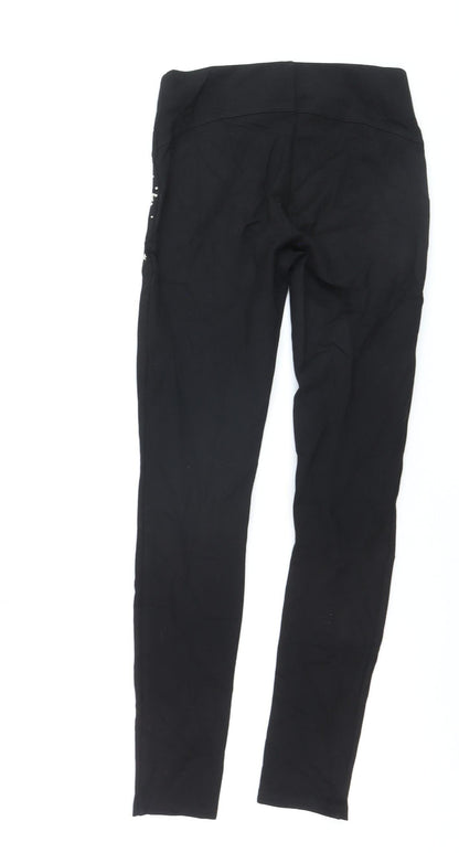 Redial Women's Black Studded Celestial Stretch Leggings Size S