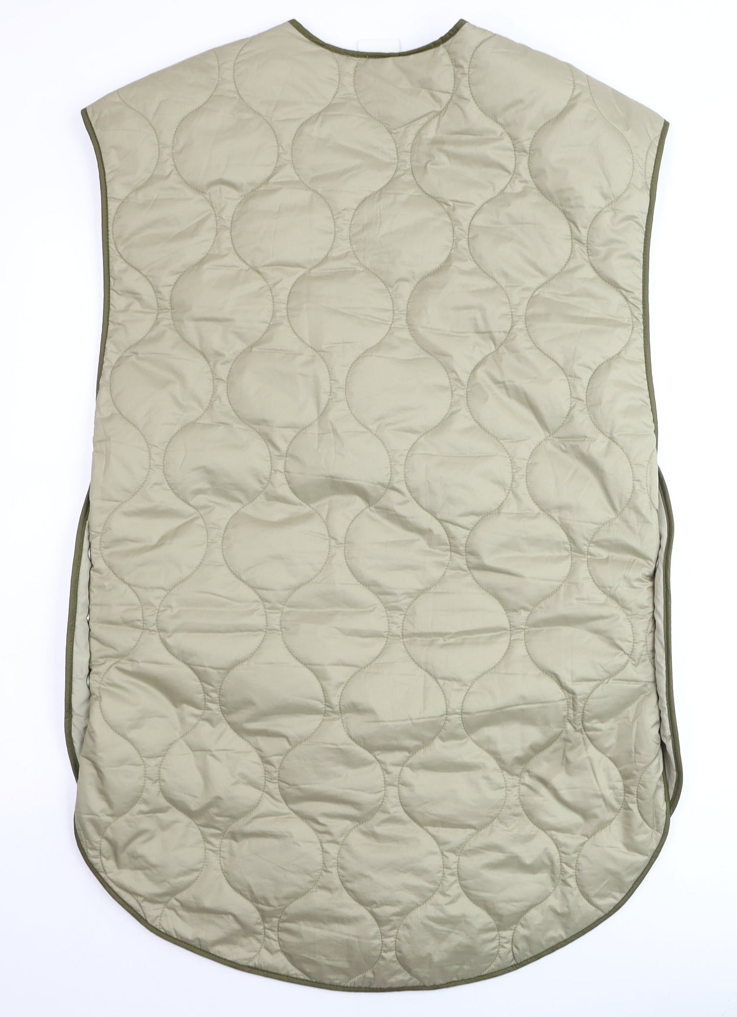 H&M Men's Beige Quilted Lightweight Waistcoat XS Regular Fit