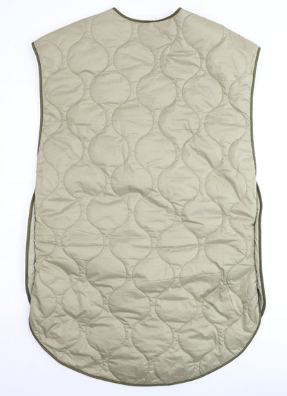 H&M Men's Beige Quilted Lightweight Waistcoat XS Regular Fit