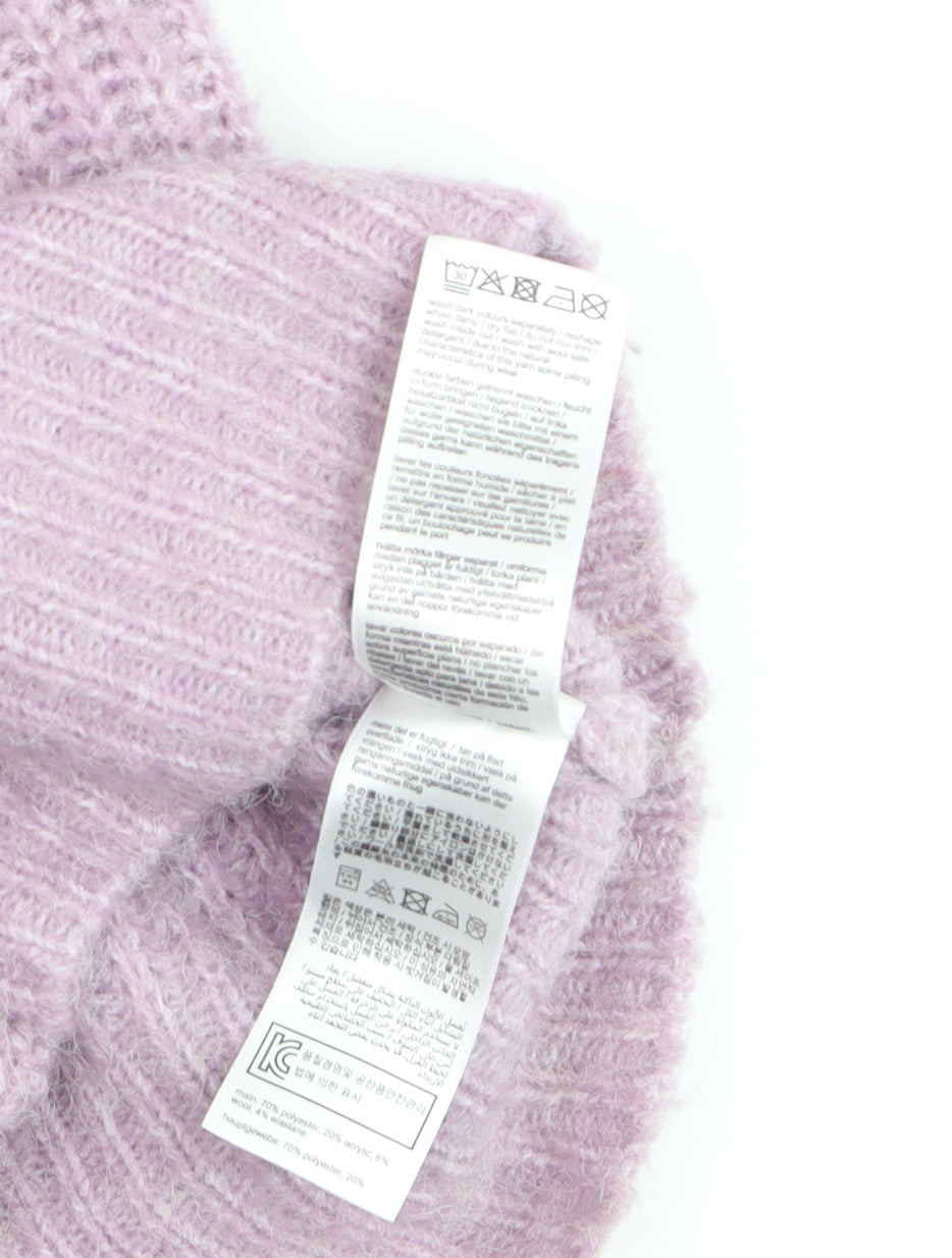 Joules Women’s Pink Chunky Knit V-Neck Cardigan Size 14