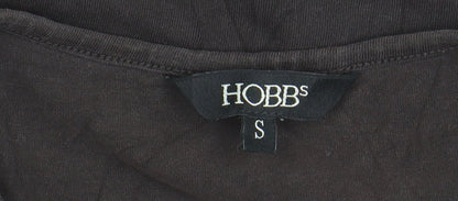 Hobbs Women's Black Long Sleeve Basic Cotton Stretch Top Size S